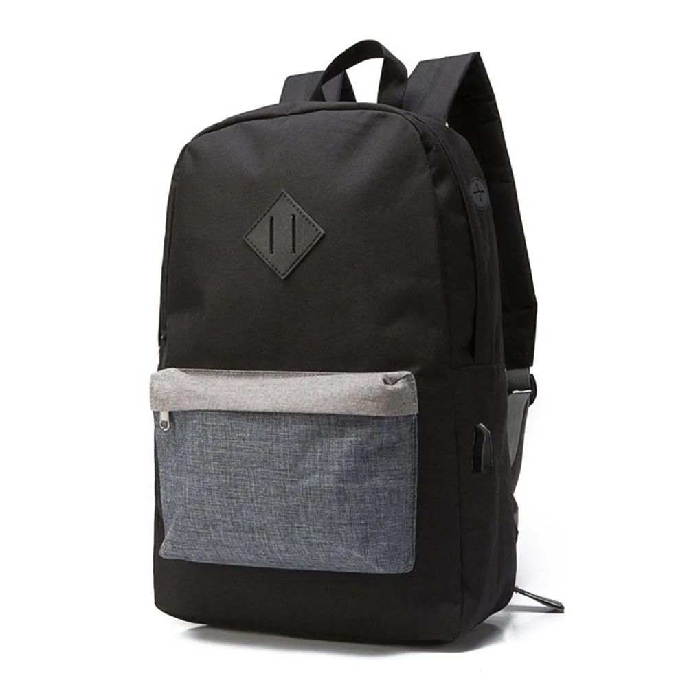 

18-Inch Large-Volume Multi-functional Charging USB Backpack 600D Wear-Resistant Anti-Theft Campus COLLEGE STUDENT'S School Bag M