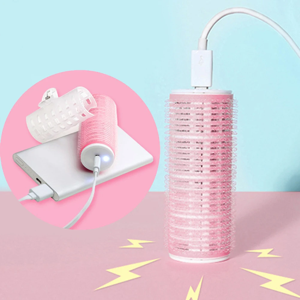 Мини ABS DIY самозахватывающаяся электрическая портативная укладка легкое использование для завивки волос челка ролик пушистые инструменты usb зарядка салон