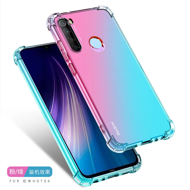 Градиент Цветные Чехлы для Xiaomi mi 8 SE 6X A2 Lite 5X A1 6 Max 2 x 2S Red 5 Plus S2 4 6A Pro 4A Note 5A защитный