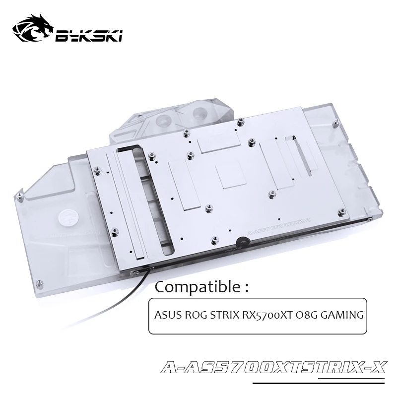 Bykski полное покрытие видеокарты водоблок для ASUS ROG STRIX RX5700XT O8G игровой A-AS5700XTSTRIX-X