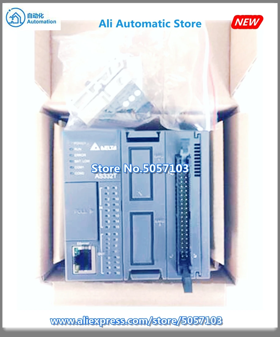 AS332T-A 16DI 16DO(NPN) 6 групп 200KAB phase input 6 осей 200KAB phase output 128K шаг емкость встроенный Ethernet порт