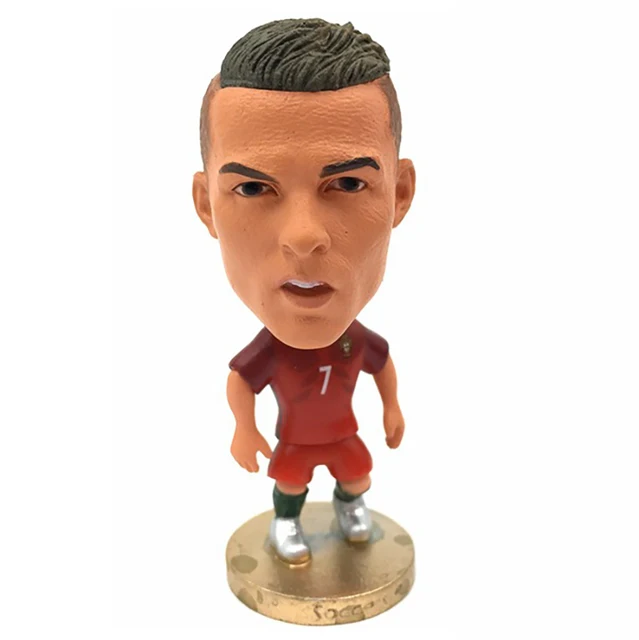 Cute Soccer Star Football Figure PVC Cake Decoration Doll 2020 Football Player Toys Fans Souvenir Birthday Gift Micro Landscape C Ronaldo-GJ