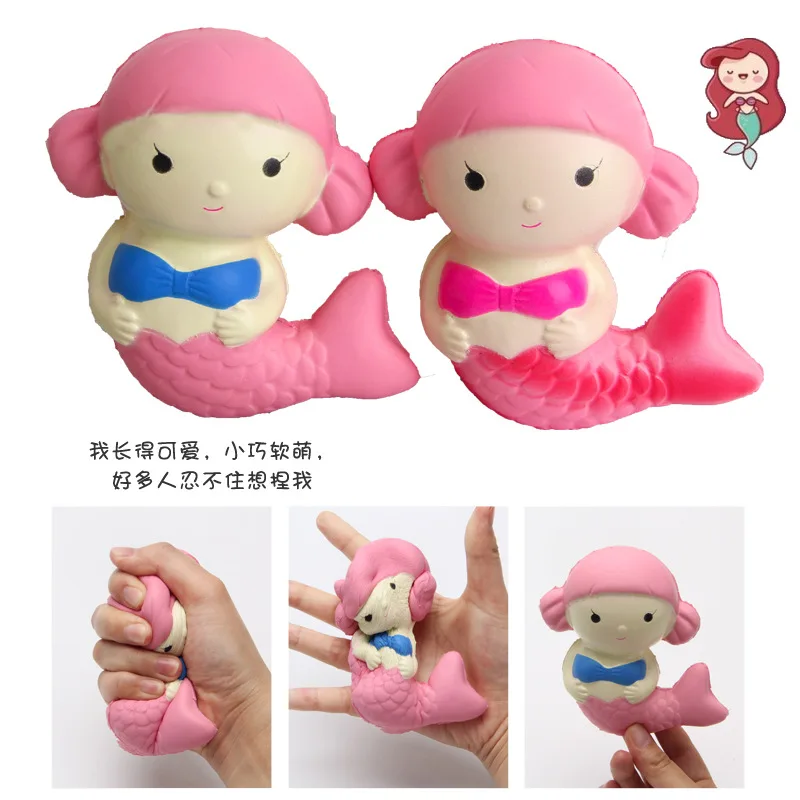 

Squishys Cute Mermaid Pu Memory Foam Relaxation Vent Toy Can Come Appearance Customizable Color Customizable