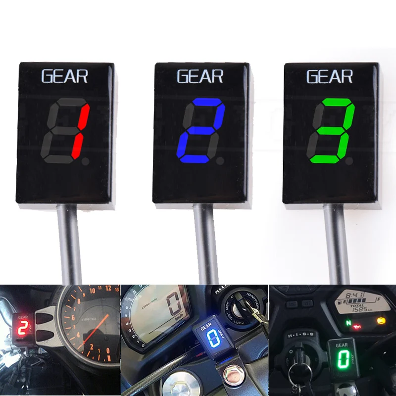 

For Ducati ST4s Non ABS 2004 2005 Supersport ALL 1999-2007Motorcycle LCD Electronics 1-6 Level Gear Indicator Digital