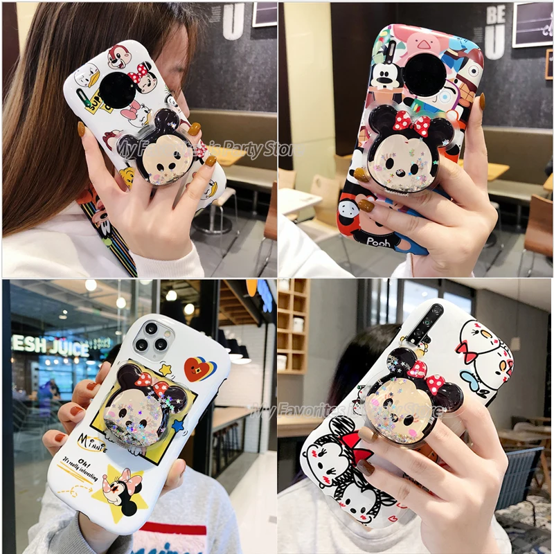 Disney Mobile Phone Case Mickey Minnie Mouse Cover Cartoon TPU Holder for Iphone 11 Pro Max 12 Mini Xs Xr 8plus | Дом и сад