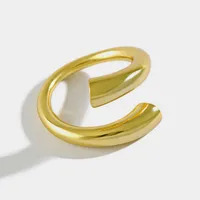 925 Sterling Silver Smooth Rings For Women hollow out chain Jewelry Beautiful Finger Open Rings For Party Birthday Gift - Image 5