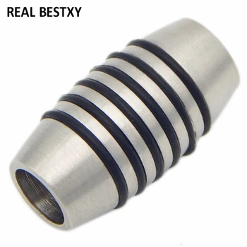 

20pcs/lot engrave logo hole:4/5/6mm Magnetic Clasps Leather Cord Bracelet Connectors For DIY Jewelry Findings Making Supplies
