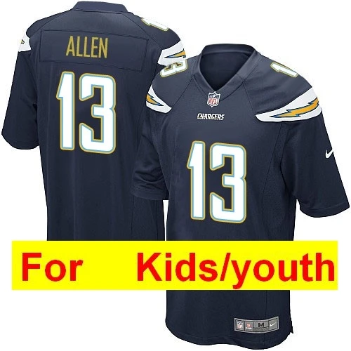 Красный Молодежная футбольная форма в Лос-анжелесском стиле Joey Bosa LaDainian Tomlinson Philip Rocks Keenan Allen Melvin Gordon - Цвет: Красный