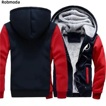 

The BIG BANG Theory lightning print men's Raglan hooded sweatshirt Keep warm in winter hoodies Plus velvet Thicken Plus size