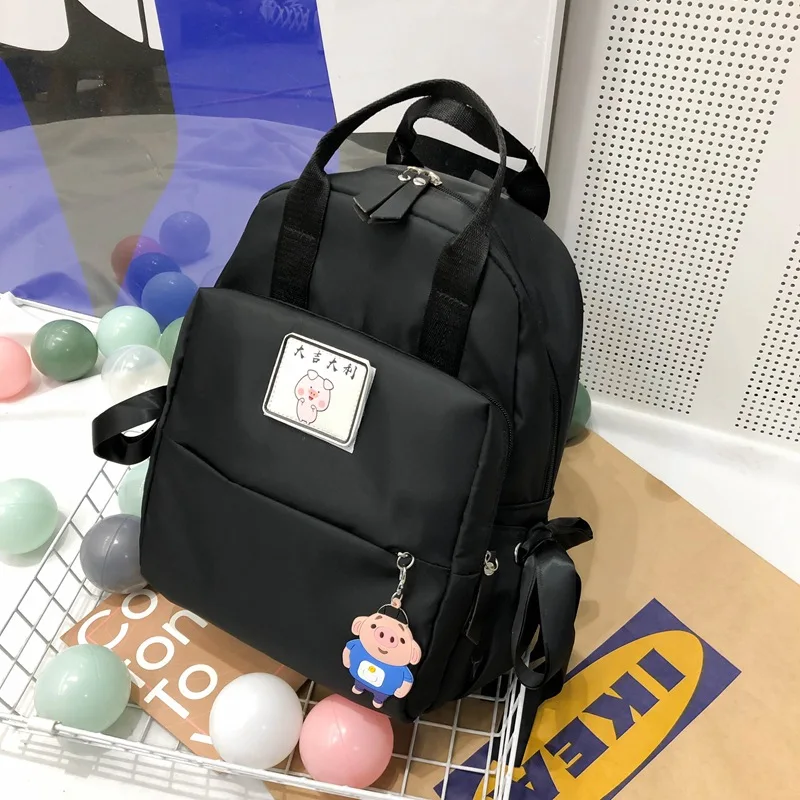 

2019 New Style Girls Backpack Casual Travel Little Girl Backpack Young STUDENT'S Spring Outing Hand Single-shoulder Bag