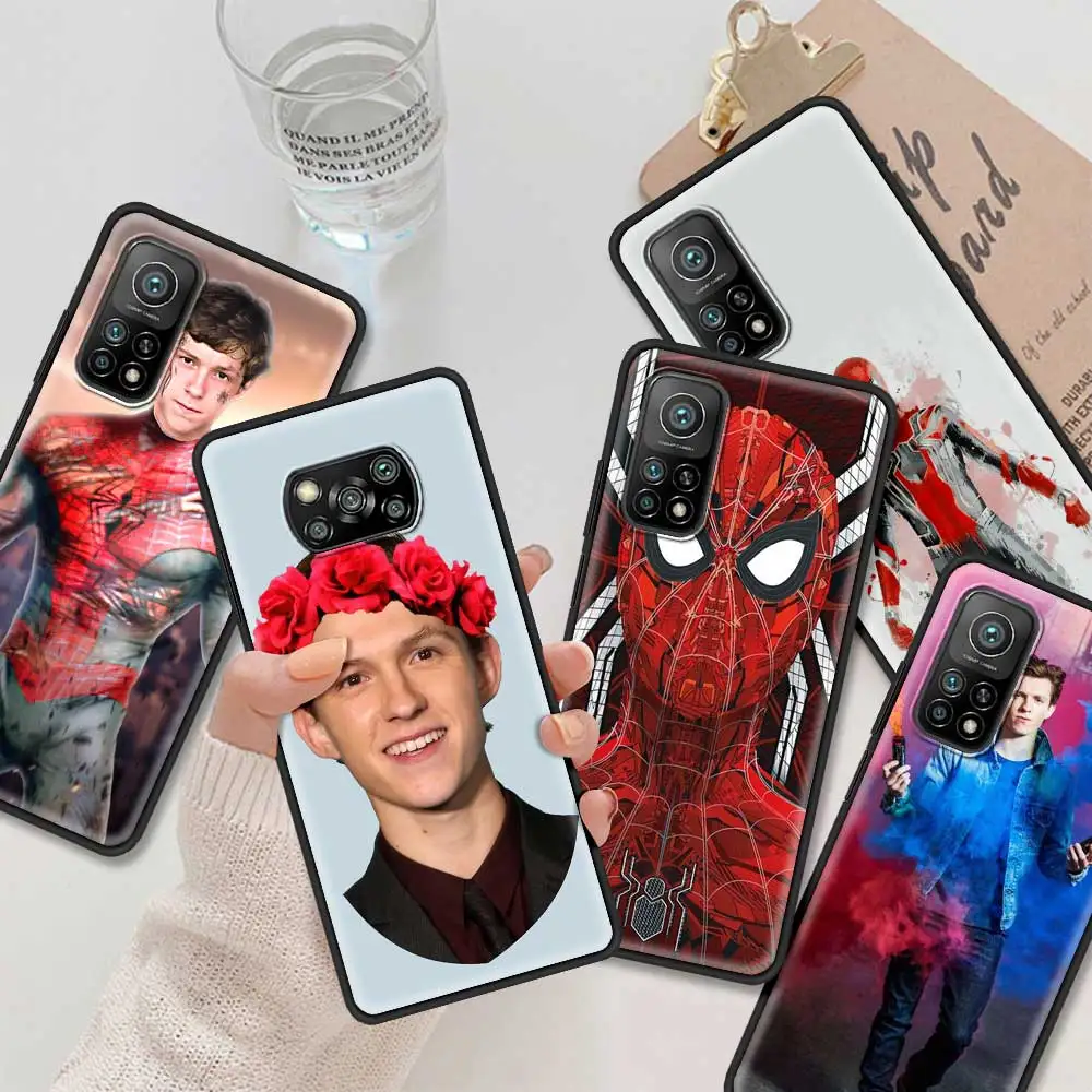 Marvel Spider Man Tom Holland Case For POCO X3 NFC M3 Pro F3 GT F1 Capa for Mi 11T 10T 9T 11 Note 10 Lite Civi Cases | Мобильные