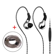 BLON BL-03 BL03 10 мм карбоновая диафрагма Динамический драйвер в ухо наушники HIFI DJ спортивные наушники съемный 2PIN кабель AK