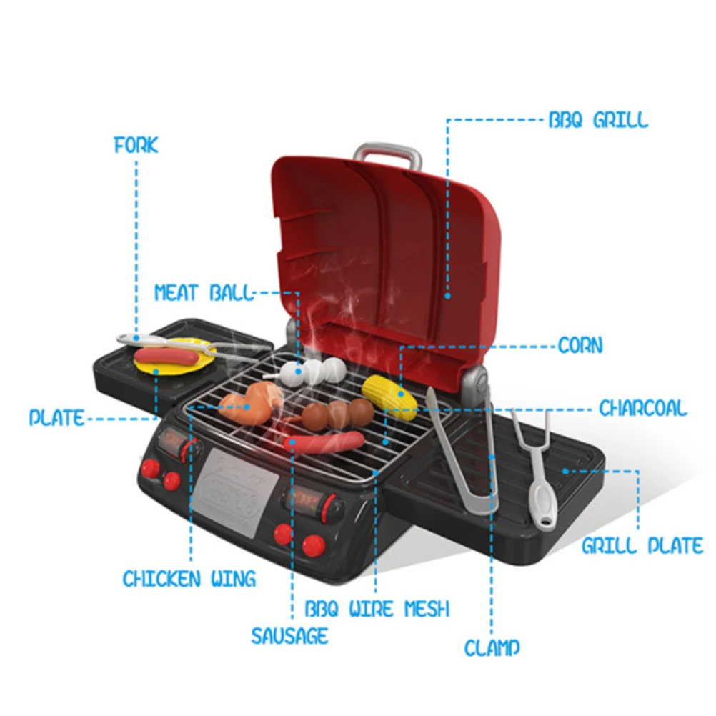 Для девочек Кухня барбекю ролевые игры Набор игрушек имитация гриль игрушка барбекю Игровой набор для Детская игрушка Детские куклы