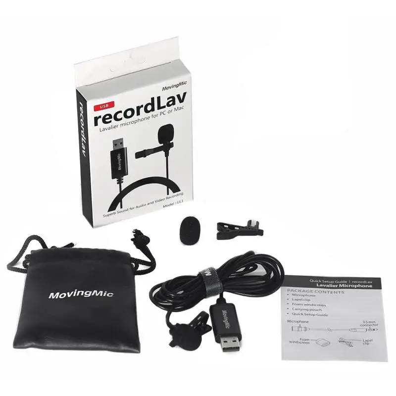 reta com cabo de 1.5m portátil clip-on