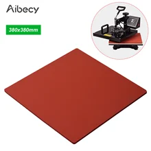 Aibecy термопресс ing матовый Силиконовый коврик 380*380*8 мм cricut легкий пресс планча сублимационная пластина легкий пресс для термопресса машина