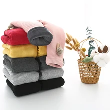 Леггинсы для маленьких девочек; хлопковые плотные бархатные теплые штаны для маленьких мальчиков; брюки для новорожденных девочек; зимние штаны для малышей