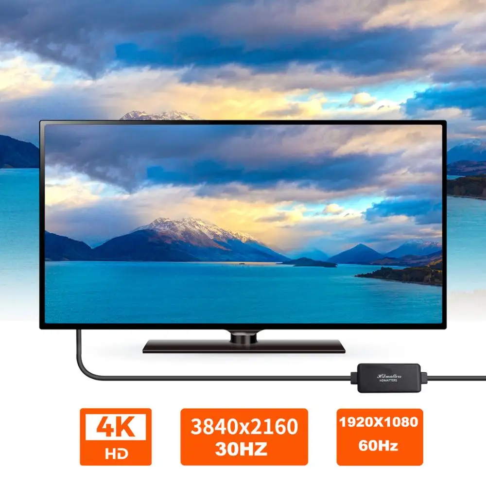 HDMI Cable Active 4K HDMI to Displayport cable 1.8m HDMI in to DP 1.2 out video converter adapter for Laptop PC PS4 Xbox Conversion Cable