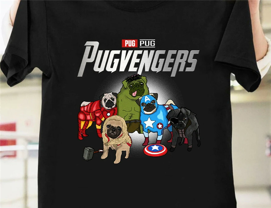 pug avengers t shirt