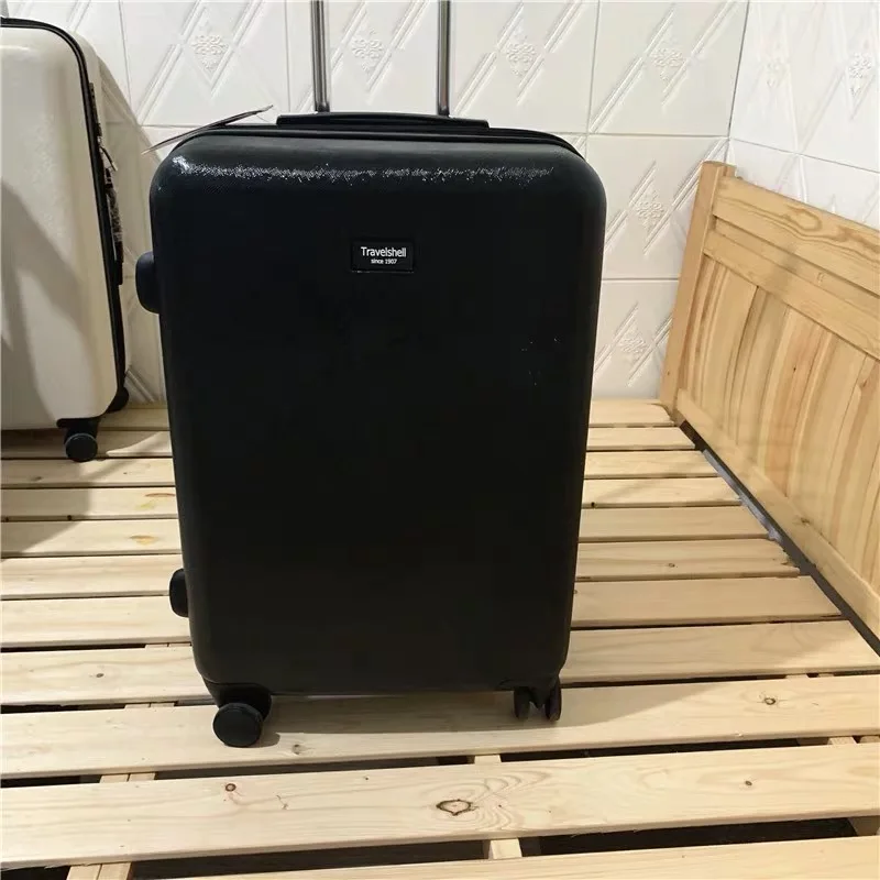 Модный стильный Дорожный чемодан в стиле Харадзюку, прочный устойчивый к царапинам высококачественный чемодан на колесиках, утолщенный корейский вариант - Цвет: Black