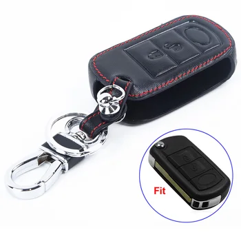 

Car Leather Key Cover Case Protector Stylish Fits For Land Rover Range Sport LR3 Discover Car Key Case