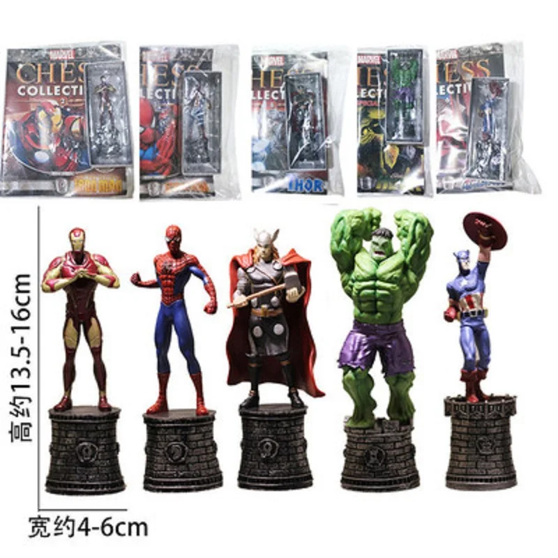 Экшн фигурки супергероев Marvel 17 см Мстители Халк Капитан Америка Тор кукла