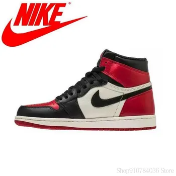 

Nike Air Jordan 1 Retro High Bred Toe GS Basketball Shoes Men's Basketball Sneakers Unisex Women comfortable Outdoor 575541-610