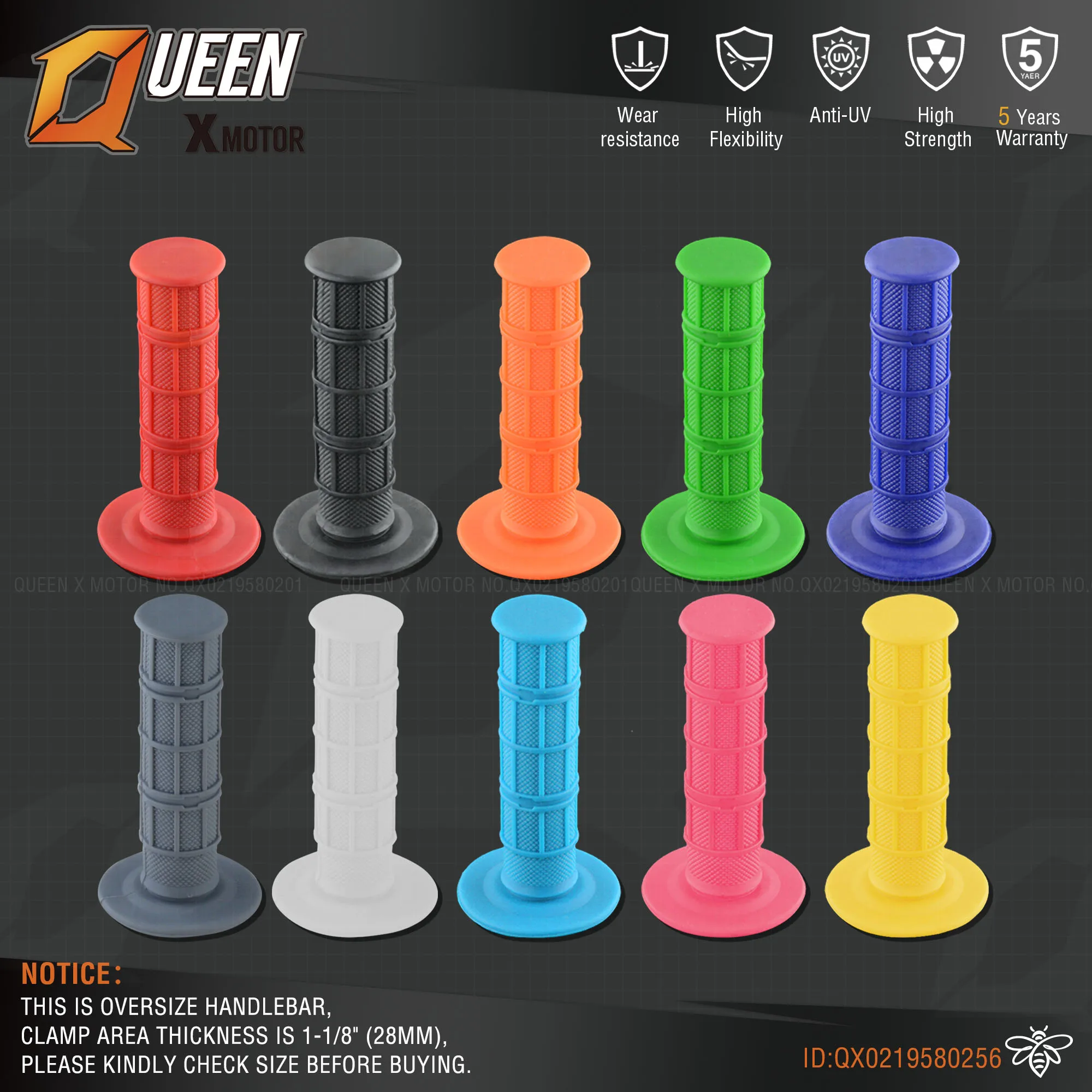 MX gel like для 7/8 &quotРуль светло голубые резиновые ручки мотоцикла supermoto питбайк dirt pit