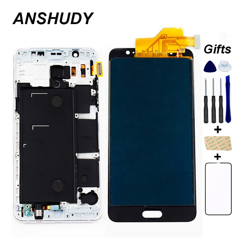 Baratos Para Samsung Galaxy J5 2016 j510 J510F J510FN J510M J510Y Panel de visualización LCD pantalla táctil digitalizador Sensor montaje con marco