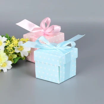 

10pcs Speck Baby Boy Girl Party Candy Boxes Baby Shower Favors Baby Birthday Party Sweet Box Chocolate Bag Box