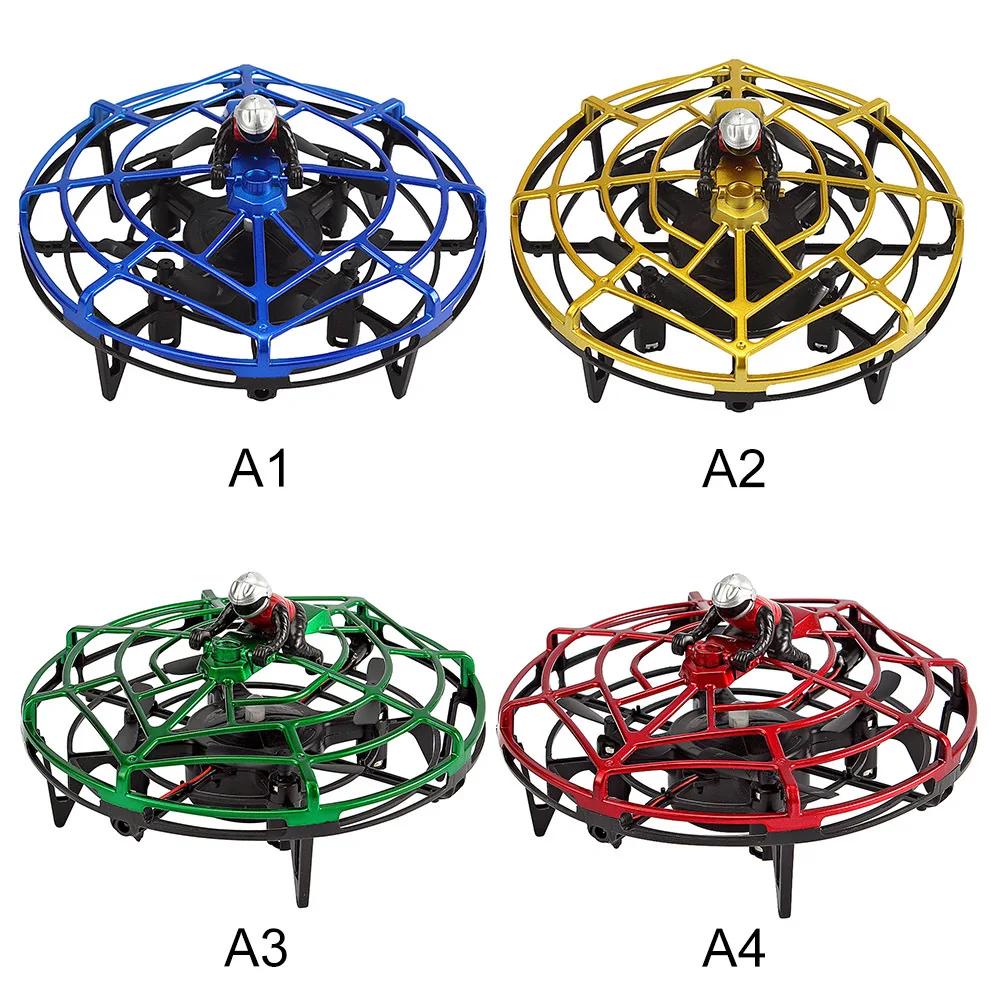 Дети RC игрушка Дрон летающий мяч жеста Индукционная летающая тарелка, НЛО четыре оси индукции подвесной БПЛА самолет вертолет