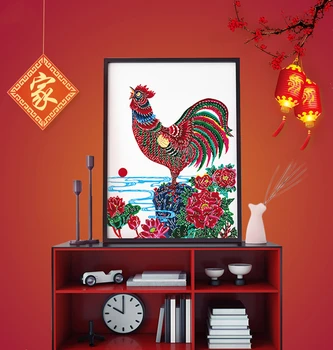 

Coloring by numbers two chickens pictures paintings paints by numbers with colors framed artwork paints for living room decor