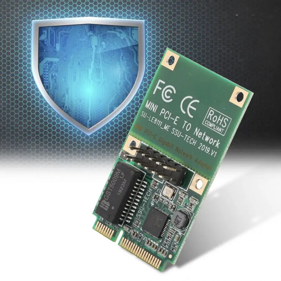MINI PCI-E Gigabit проводной сетевой карты с светодиодный индикаторы для XP/WIN7/WIN8/WIN8.1/WIN10 сетевая карта