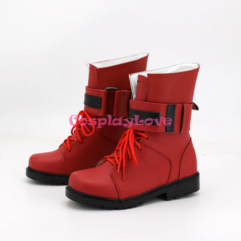 Custom Made Final Fantasy VII Tifa Lockhart Red Shoes Cosplay Leather CosplayLove (5)