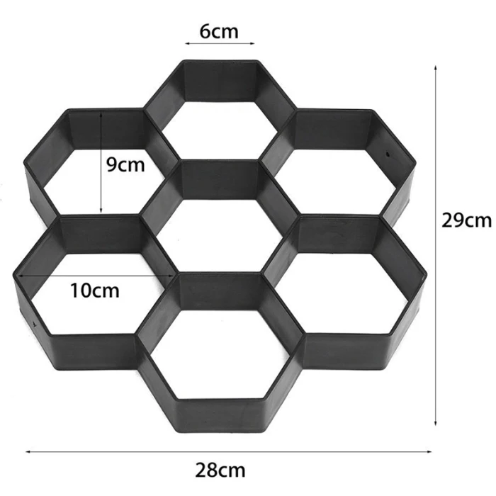 HOT Garden Path Making Mould DIY Concrete Pavement Garden Path Mold TI99