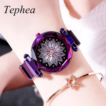 

Luxury Flower Stainless Steel Mesh Bracelet Watches For Women Crystal Analog Quartz Wristwatches Ladies Sports Dress Clock