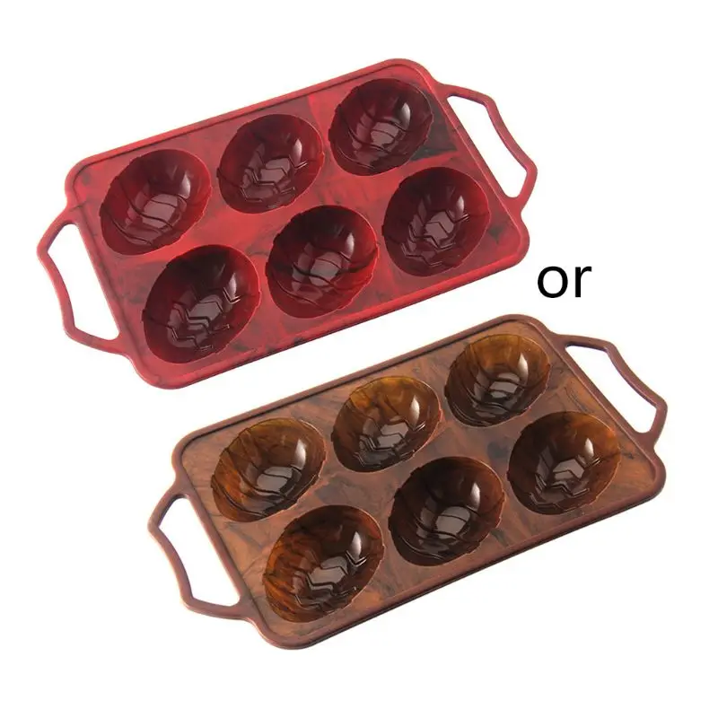 6 Cavity Easter Egg Silicone Mold Fondant Cake Chocolate Decorating Sugarcraft