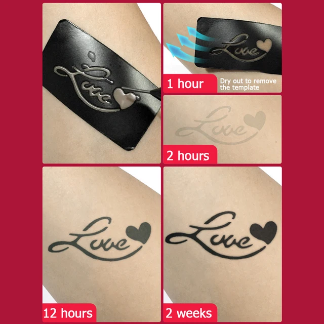 1 set Temporary Tattoo Body Paint Kit Makeup Supplies Natural