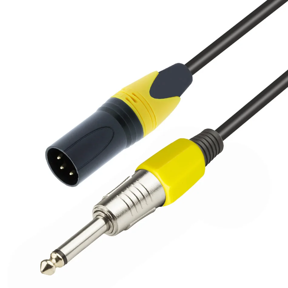 Новинка; Лидер продаж 1/2/3/4/5m микрофонный провод шнур XLR для женщин Jack 6,35/6,5 мм штекер аудио провод микрофонный кабель