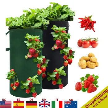 

4pcs Potato Grow Bag for Plant Home Garden Flower Pot Greenhouse Vegetable Growing Bags Moisturizing Garden Bag