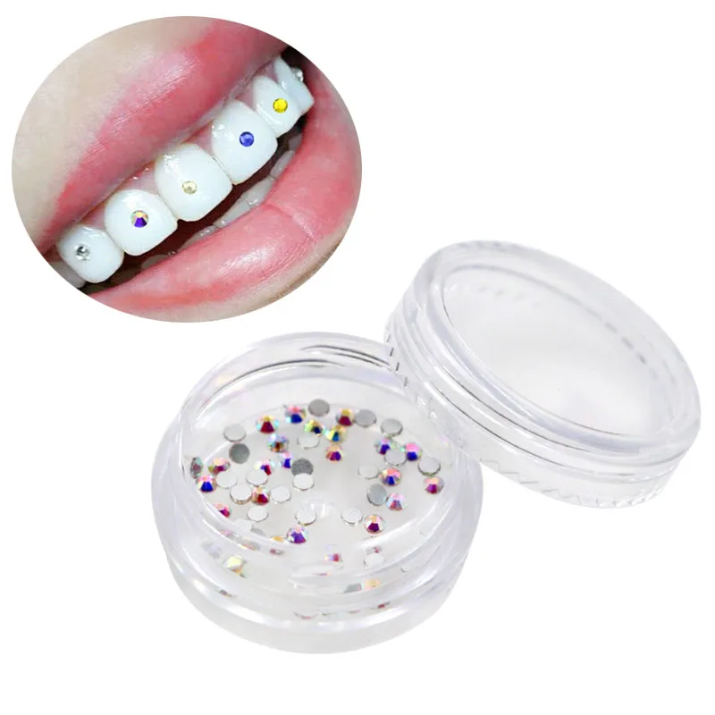 Kit de Gemas de Dientes, Tooth Gem, Kit de Gemas de Joyería de Dientes,  Diente Dental Adornos de Cristal Dientes Joyas Decoración Joyas de Uñas  Juego de Herramientas(1) : : Salud y