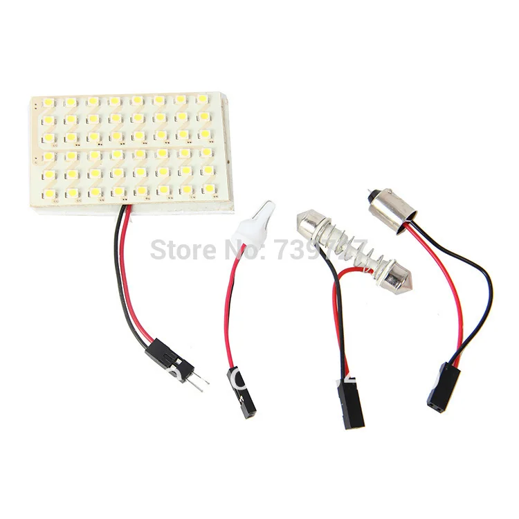 10 шт. автомобильная светодиодная лампа 48SMD 12 В|Передние LED-фары для авто| |