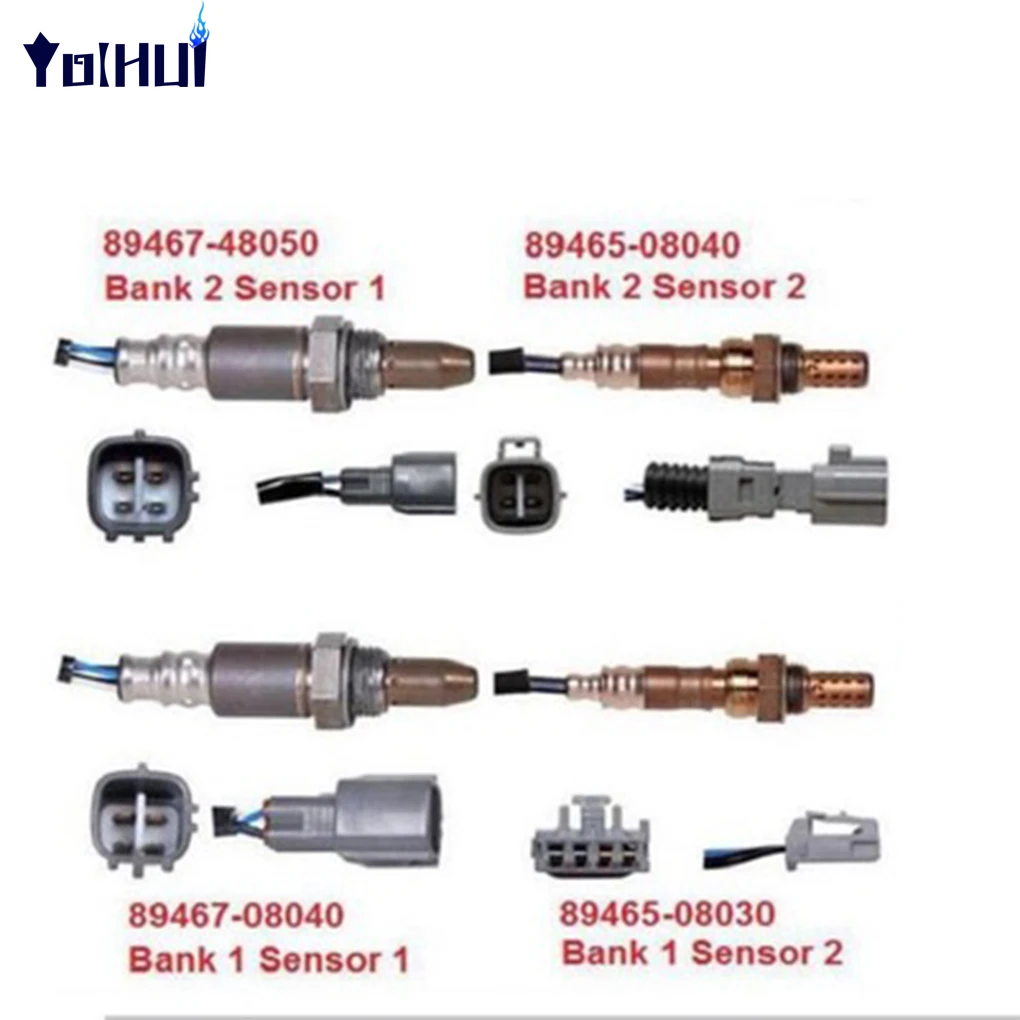 

4PCS For Toyota Sienna Air Fuel Ratio Oxygen Sensor 89467-48050 89467-08040 89465-08040/-08030 Car Oxygen Sensor