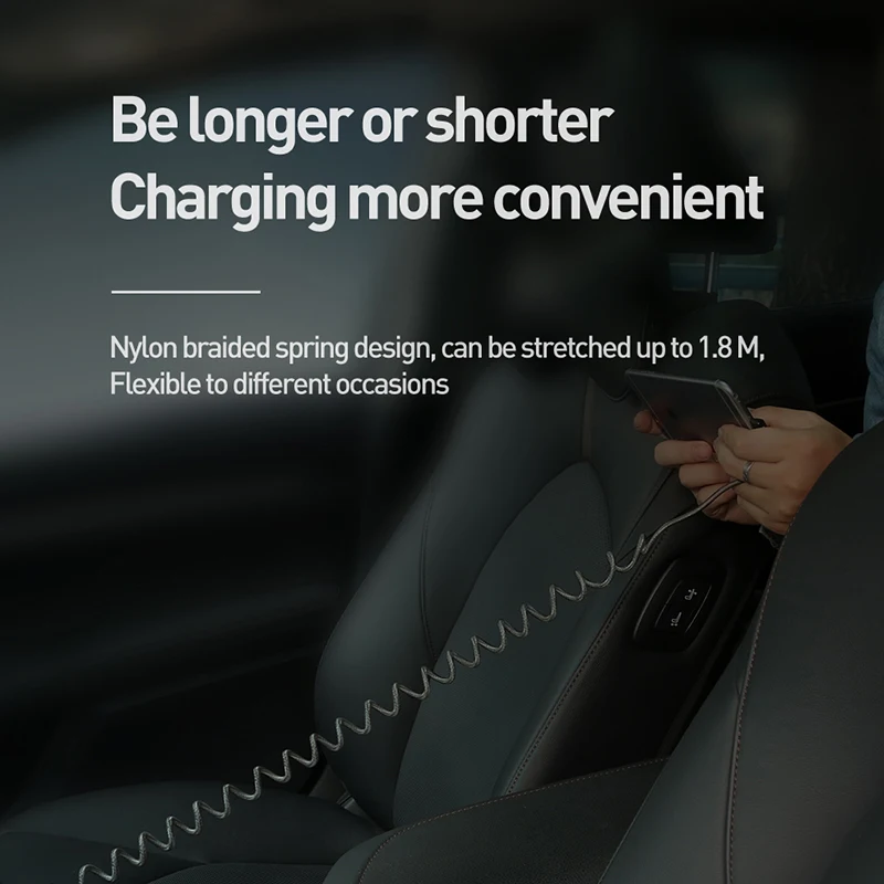 MCDODO 3A 1,8 м пружинный кабель usb type C для зарядки huawei P30 mate 30 samsung S10 Quick Charge 4,0 для iPhone 11 X Шнур зарядное устройство