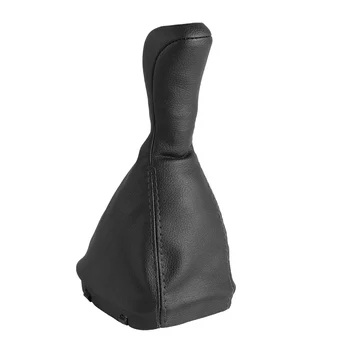 

6 Speed ABS Artificial Leather Gear Shift Knob Gaiter Boot Cover for Mercedes Benz C Class W203 S203 Black
