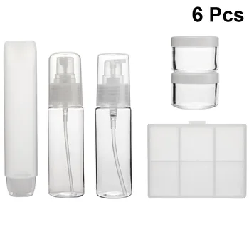 

6pcs Spray Bottle Makeup Bottles Kit Reusable Empty Portable Cosmetics Holder Bottle Storage Bottle For Travel Outdoor Trip