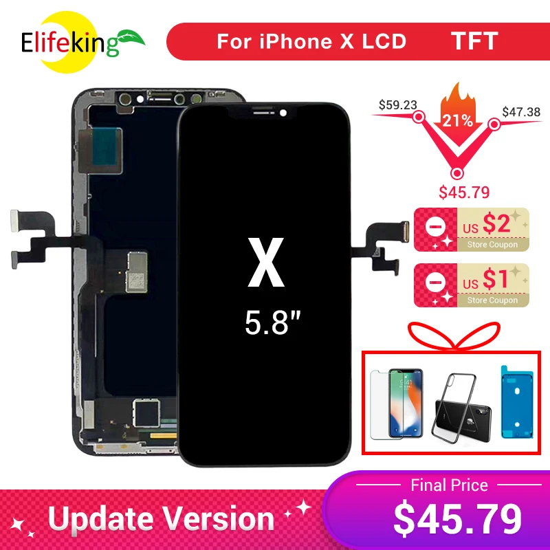 AAA Качество ЖК-дисплей для iPhone X ЖК-дисплей кодирующий преобразователь сенсорного экрана в сборе Замена супер Amoled Мультитач Поддержка лица ID