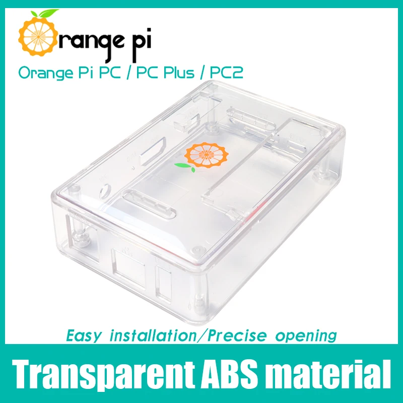 Funda transparente para PC, naranja, Pi, ABS, blanco, PC Plus y PC2