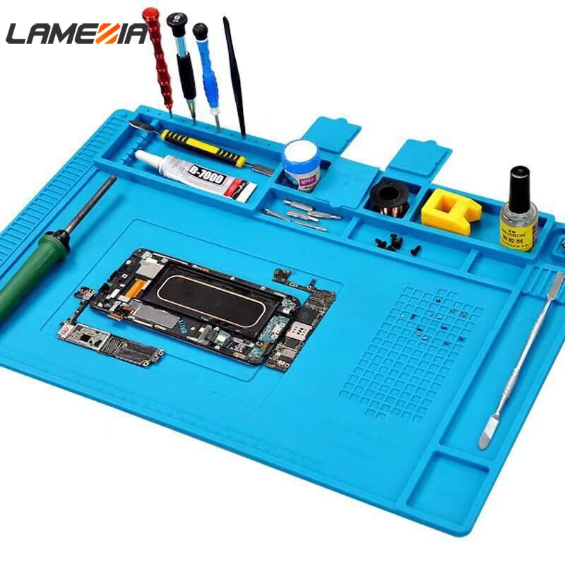 LAMEZIA High Temperature Resistance Mobile Phone Computer Repair Platform Insulation Pad Mat Desk Maintenance Household Tool LAMEZIA High Temperature Resistance Mobile Phone Computer Repair Platform Insulation Pad Mat Desk Maintenance Household Tool