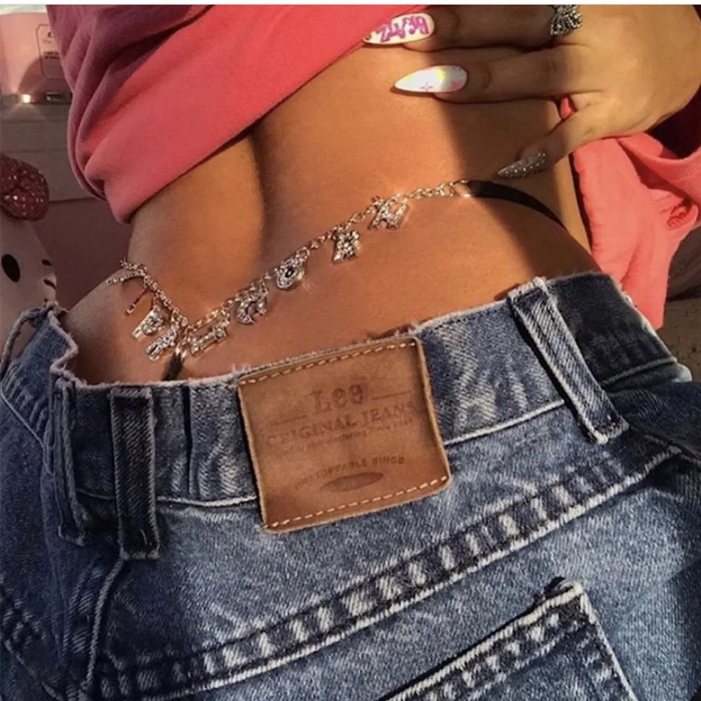 Monogram Charm Waist Belly Chain