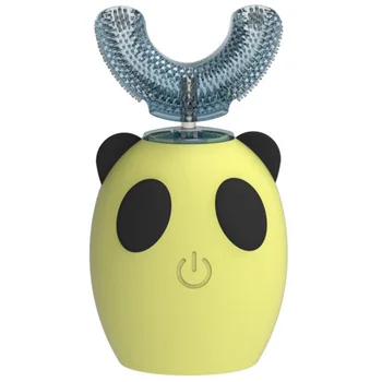 

Children Sonic ligent Automatic Electric Toothbrush Rechargeable U Type Toothbrush for 8-15 Year Old Kid Yellow